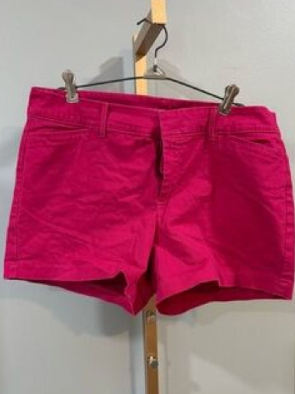 Hot Pink Cotton Bermuda Shorts